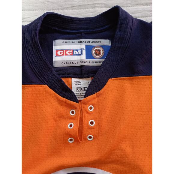 New York Islanders 2000s CCM orange Crush Alt 3rd jersey S NHL hockey vintage - Picture 6 of 9